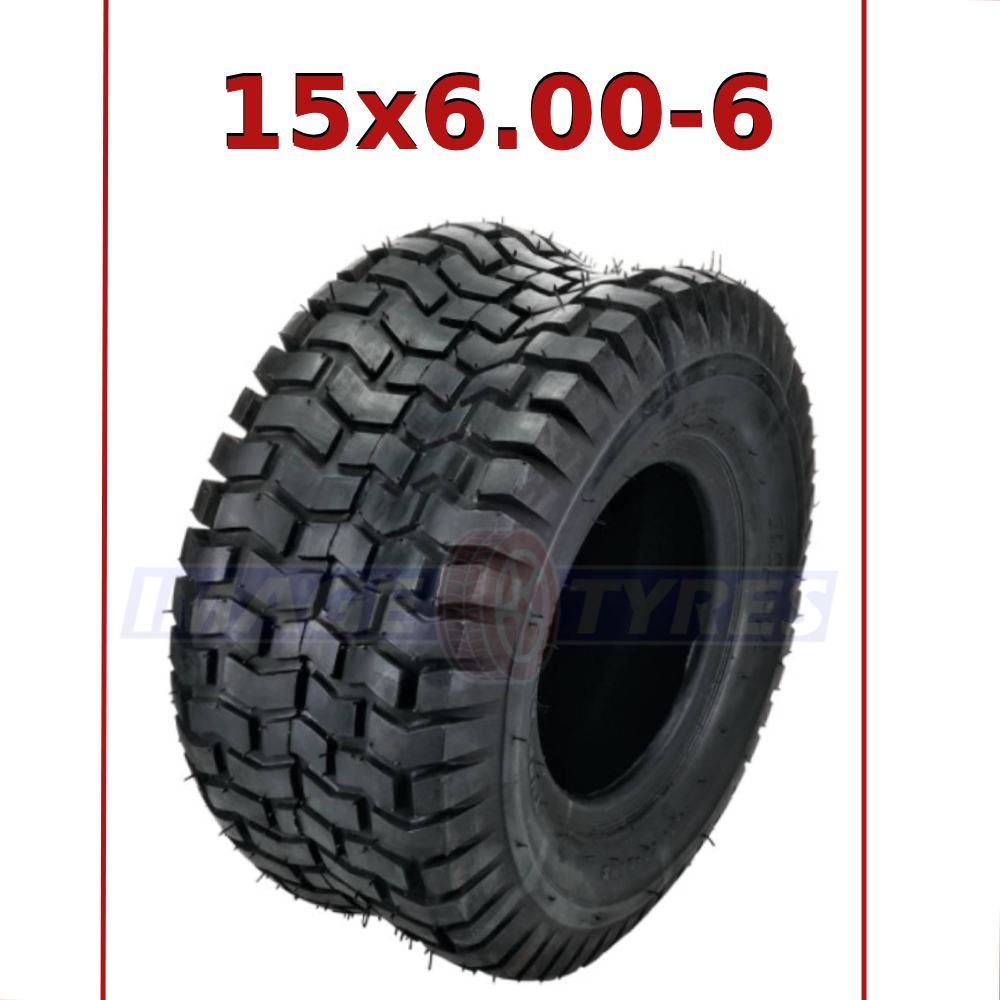 15x6.00-6 Tyre Ride On Lawn Mower Grass Turf Tread 4PLY
